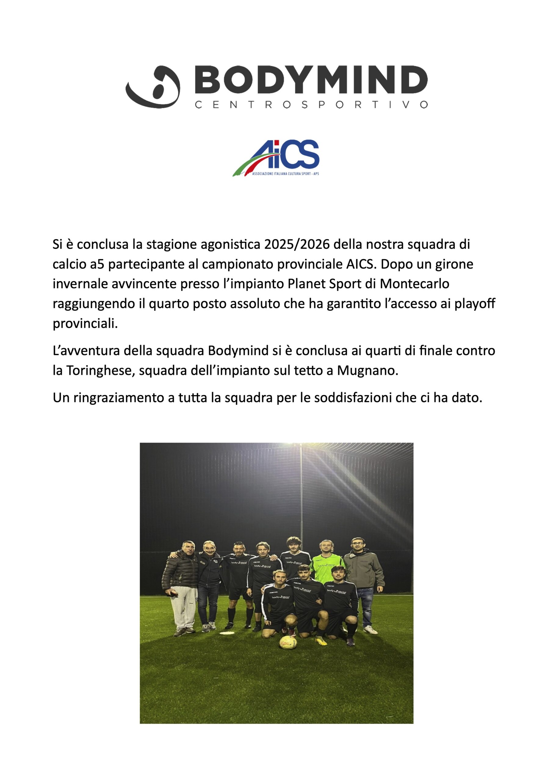 stagione agonis/ca 2025/2026
