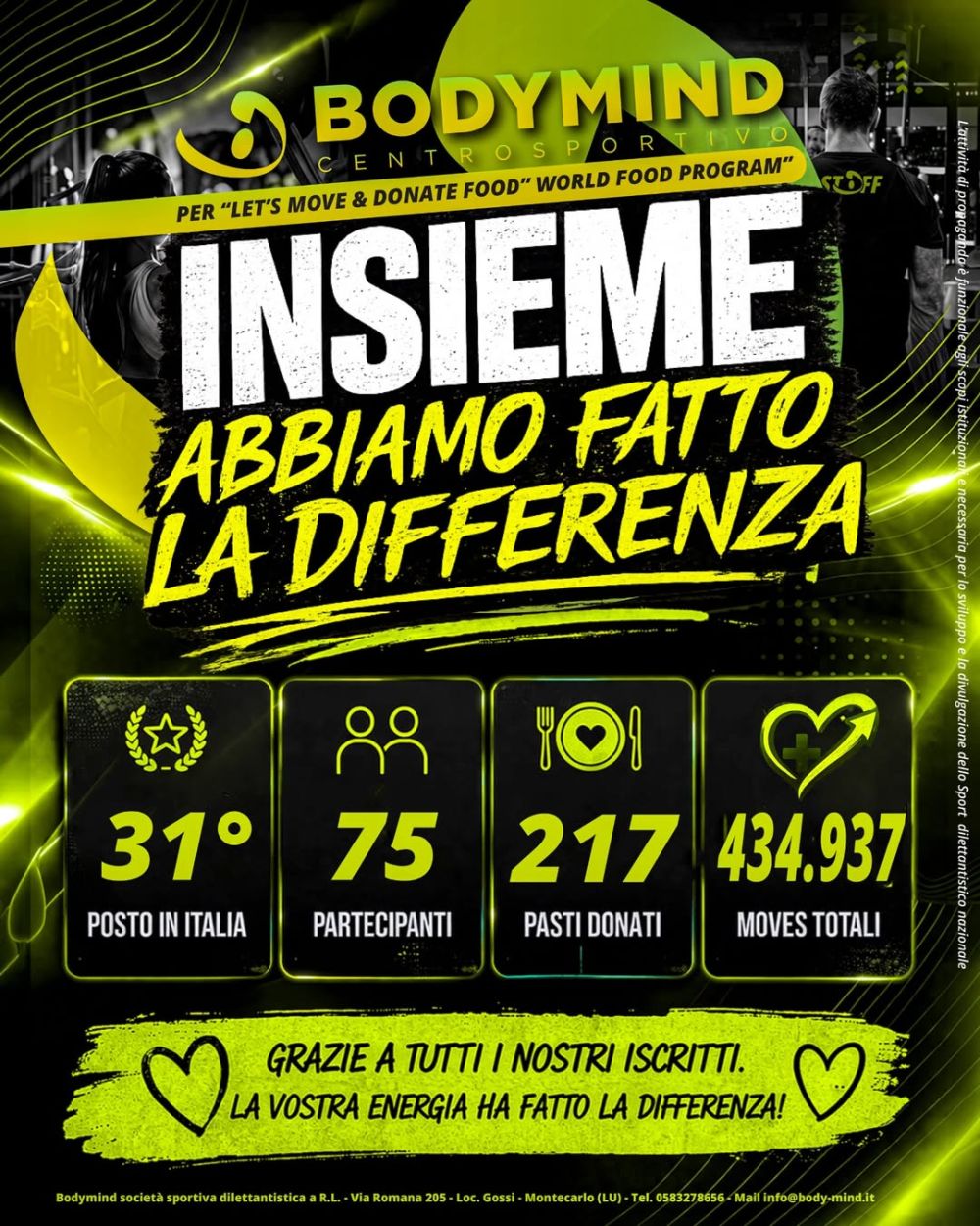 Insieme abbiamo fatto la differenza